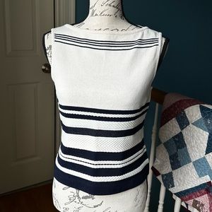 St. John Striped Tank Top Size P⚓️🐟